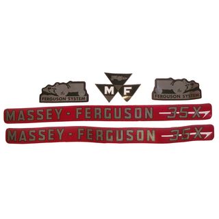 Aufklebersatz für Massey Ferguson 35X Ref. Teile Nummer(n): 3406971M91