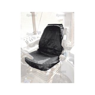 Protective cover for tractor seats black