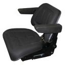 Seat Foldable Armrest Black Cloth