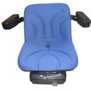 Seat Foldable Armrest Blue Cloth Narrow