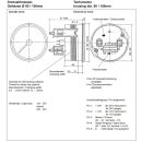 Drehzahlmesser von VDO® für Dieselmotoren 3.000 RPM Ø80mm 24V