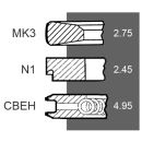 Kolbenringsatz für Deutz 04152185   mit 3 Ringe 2.75 x 2.45 x 4.95mm