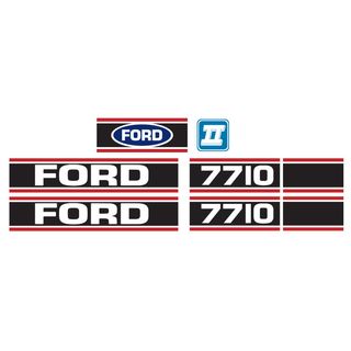 Decal Ford 7710 Force 2 Red & Black