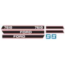 Aufkleber Ford 7610 Force 2 rot & Black