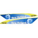 Aufkleber New Holland TM120 Set Spät Typ White