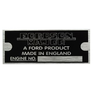 Tractor Badge Fordson Major - ID Badge