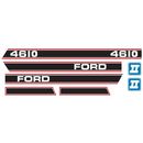 Aufkleber Ford 4610 Force 2 Rot & Schwarz