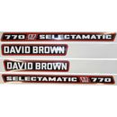 Aufklebersatz für David Brown Selctamatic 770 Ref....