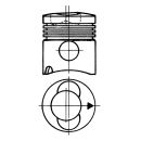 Kolben/Zylinder-Satz (pro Zylinder), Ringträgerkolben, 4 Kolbenringe